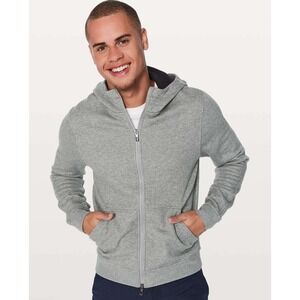 Lululemon Ritual Jacket Heathered Core Medium Grey Men's L Athleisure Athletic